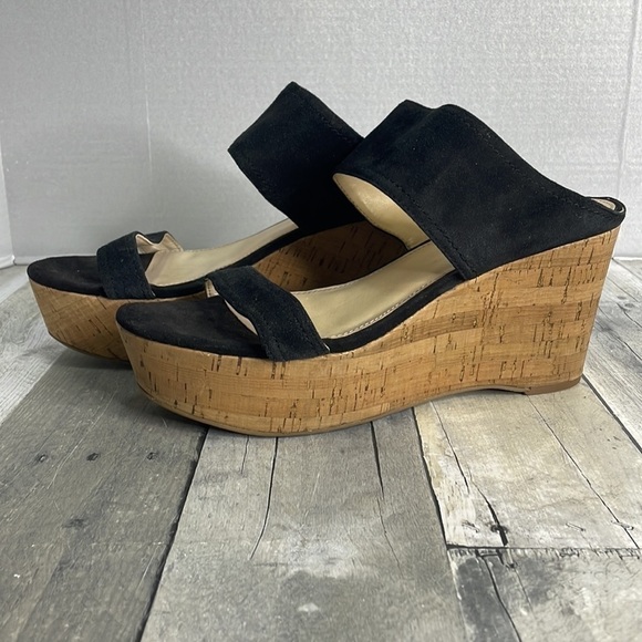MARC Fisher‎ women’s black suede platform wedges. Size 10M. Good condition. - Picture 3 of 8
